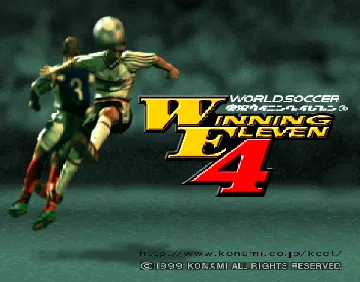 World Soccer Jikkyou Winning Eleven 4 (JP) screen shot title